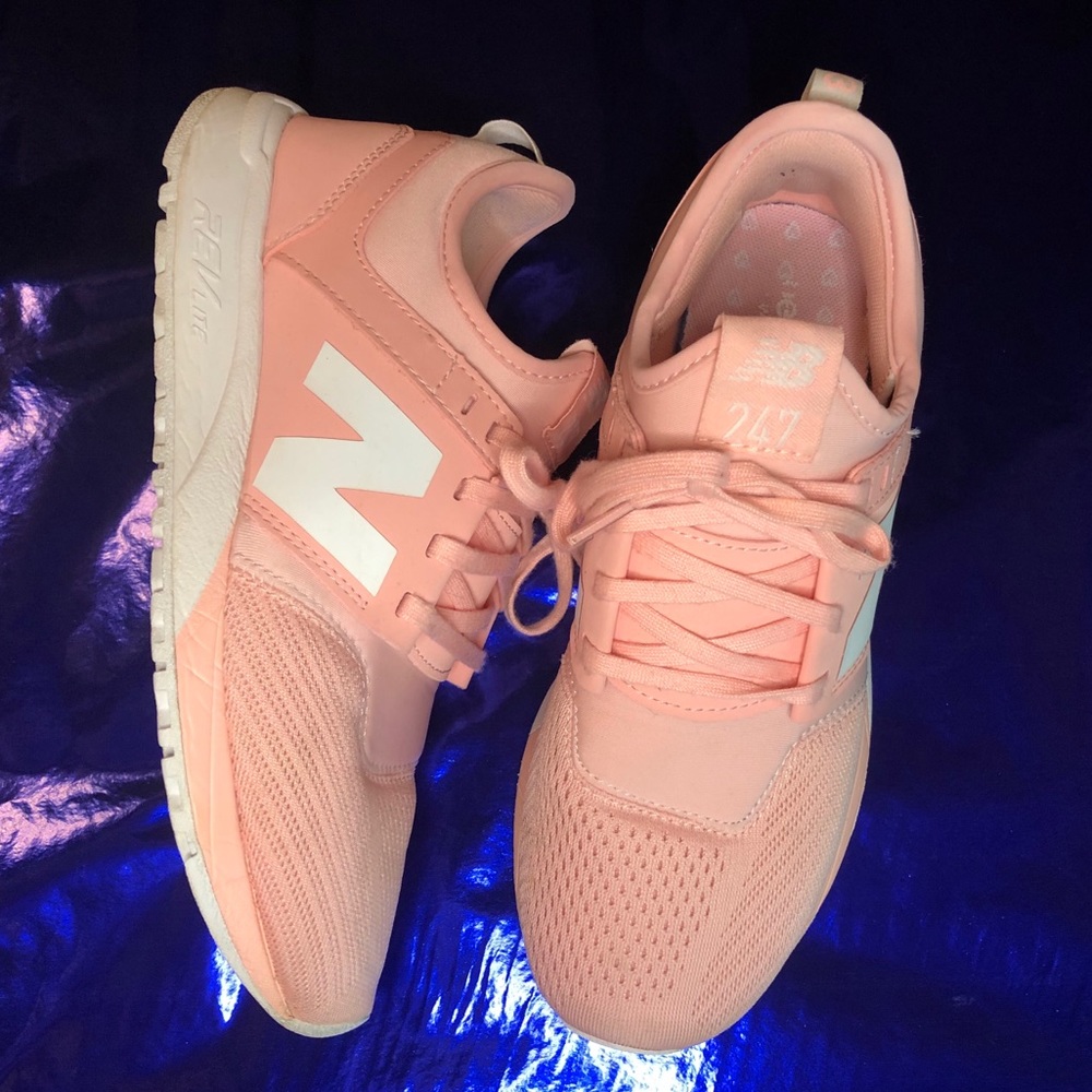 New Balance 247 Light Pink Tennis Shoe Sneaker